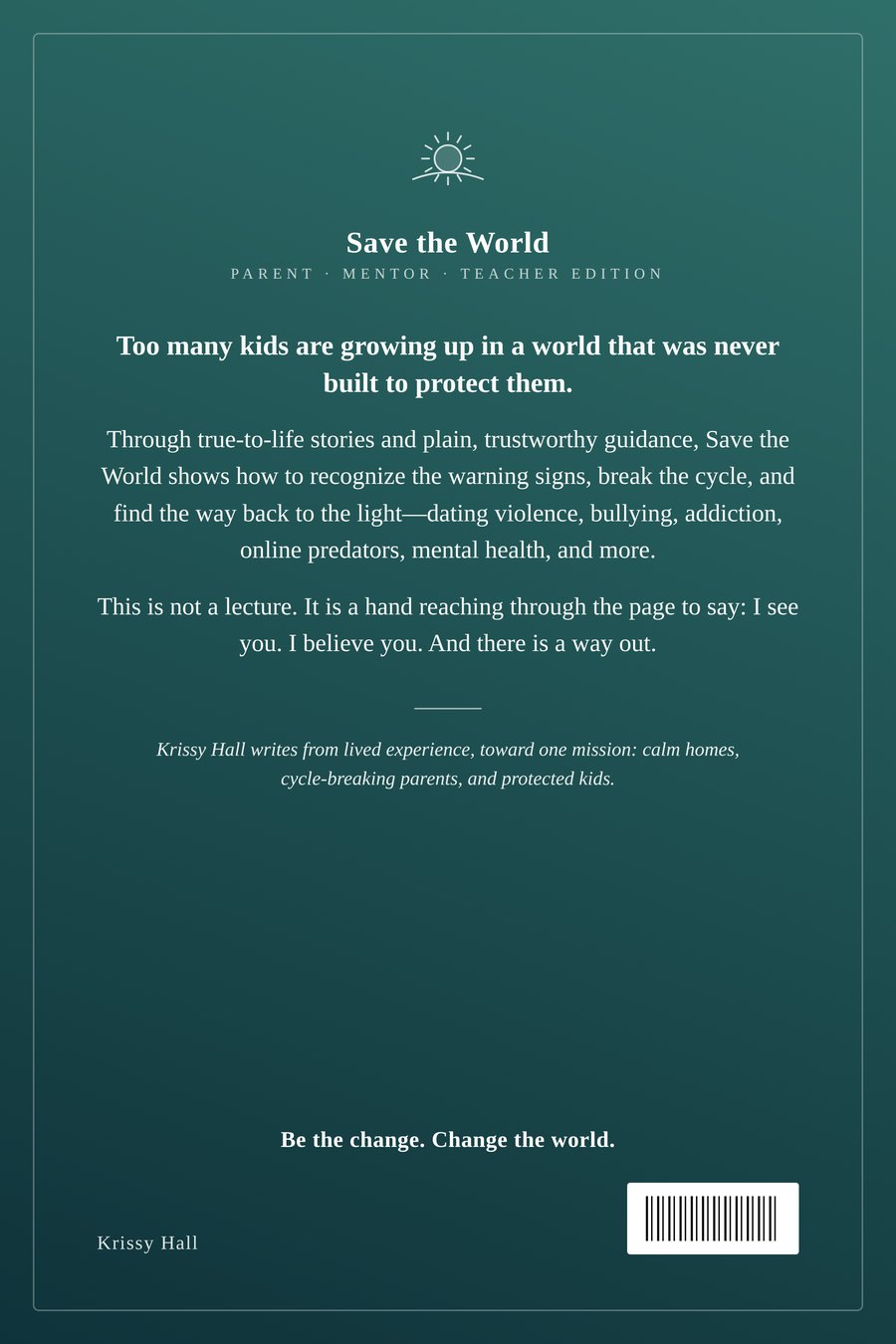 Back cover of Save the World